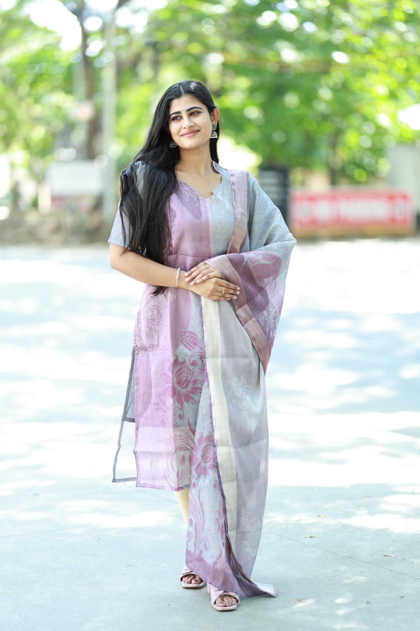 Premium Tissue Digital Printed  Kurti and Dupatta Set FC0137