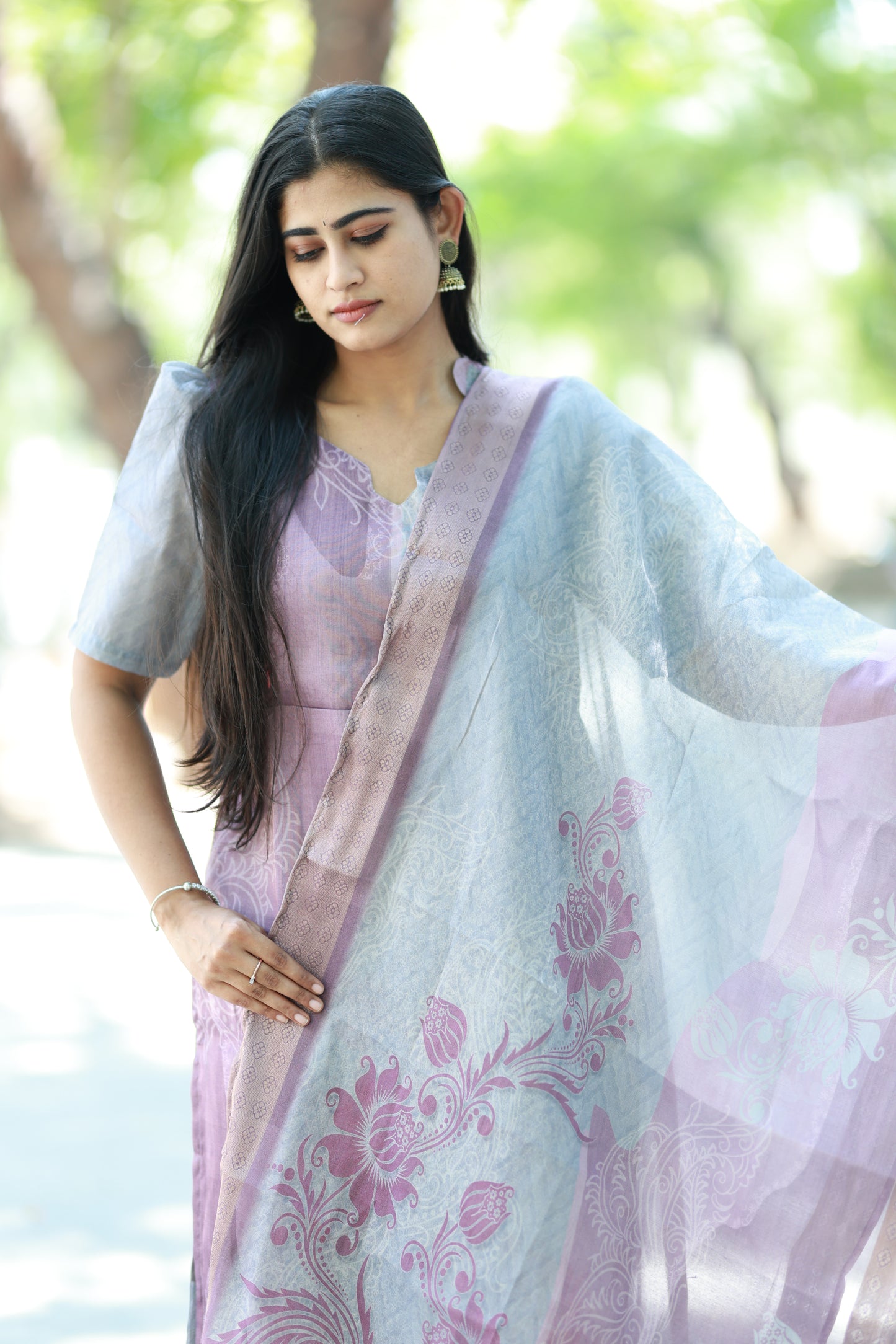 Premium Tissue Digital Printed  Kurti and Dupatta Set FC0137