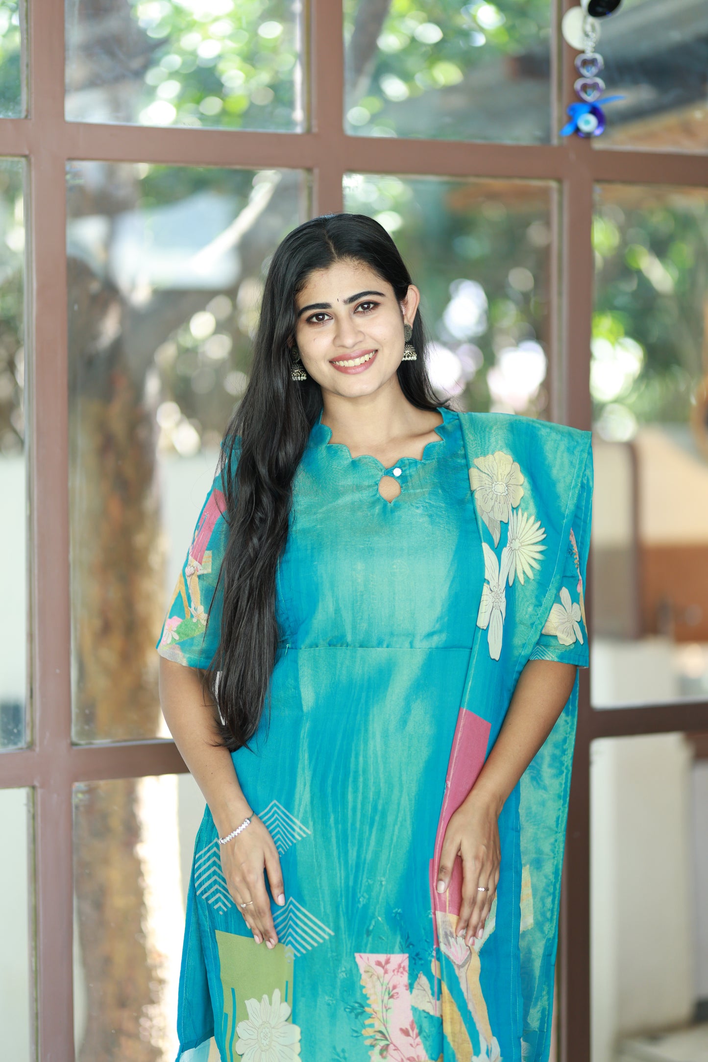 Premium Tissue Digital Printed  Kurti and Dupatta Set FC0139