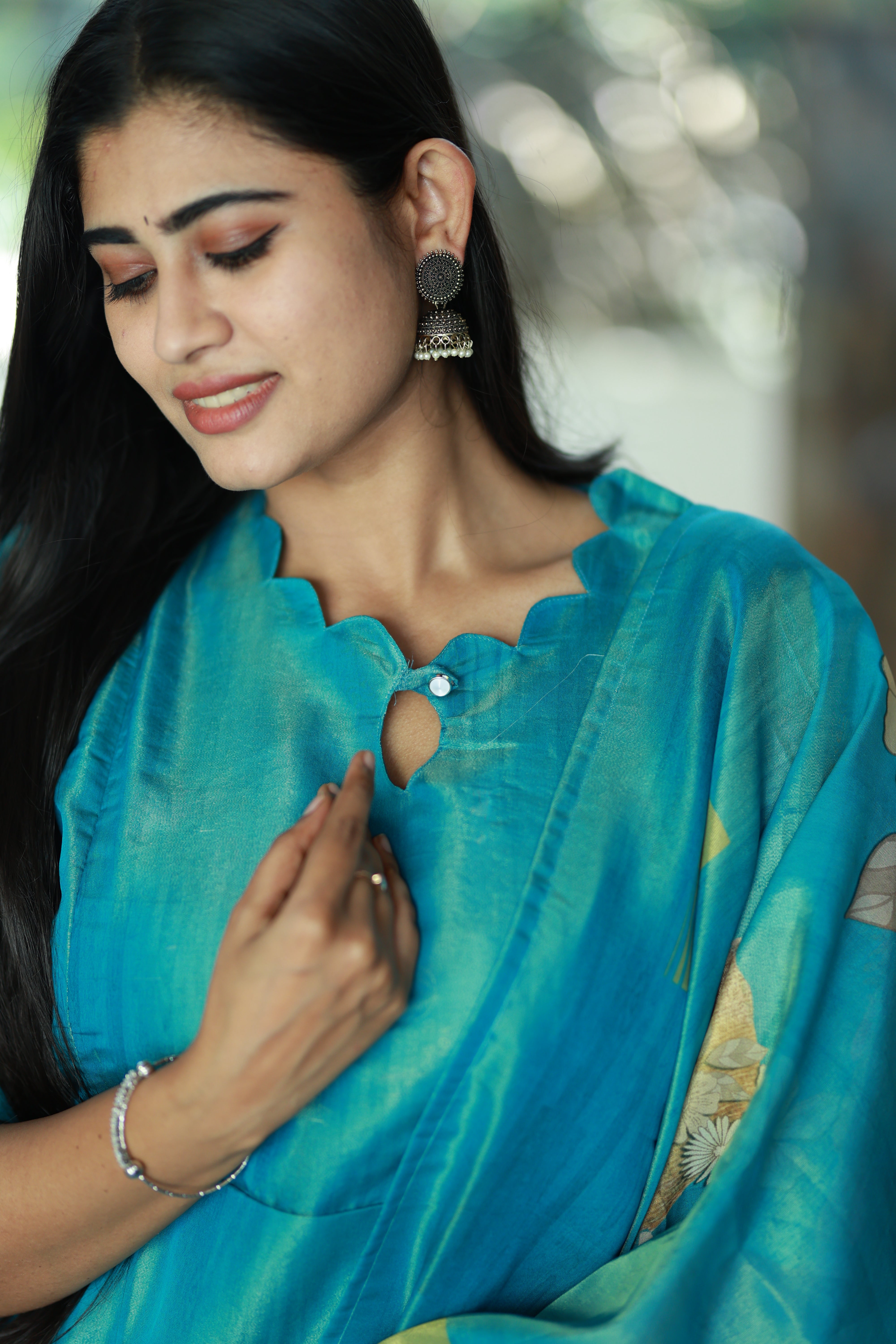 Premium Tissue Digital Printed  Kurti and Dupatta Set( Feeding/Non Feeding)