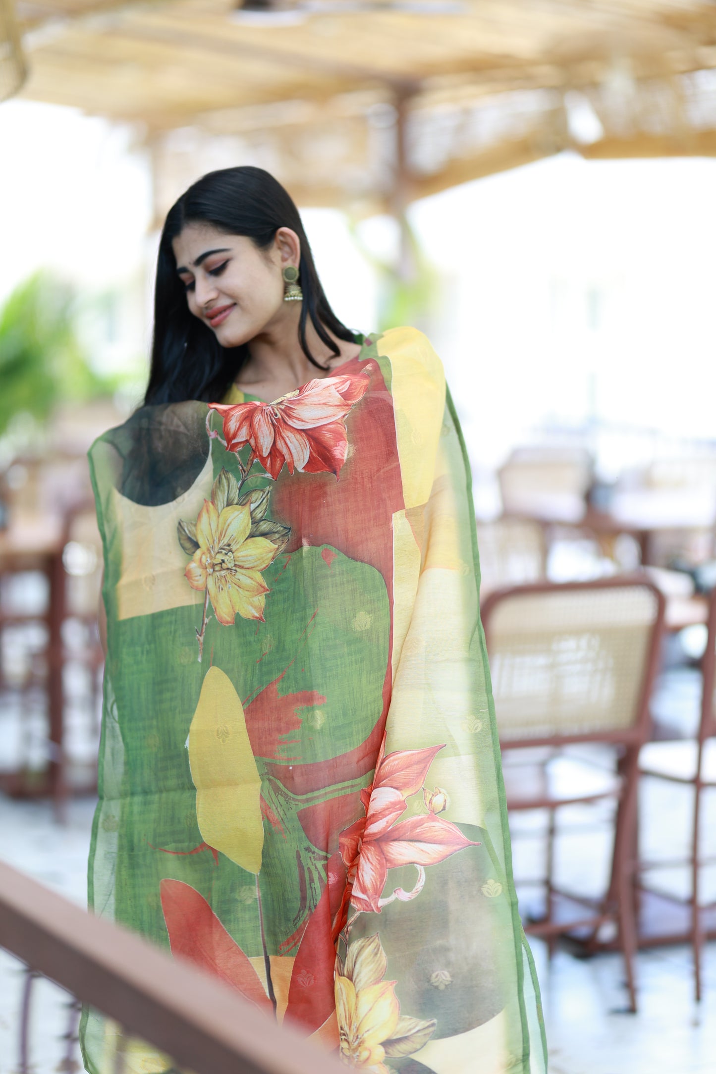 Premium Tissue Digital Printed  Kurti and Dupatta Set FC0136