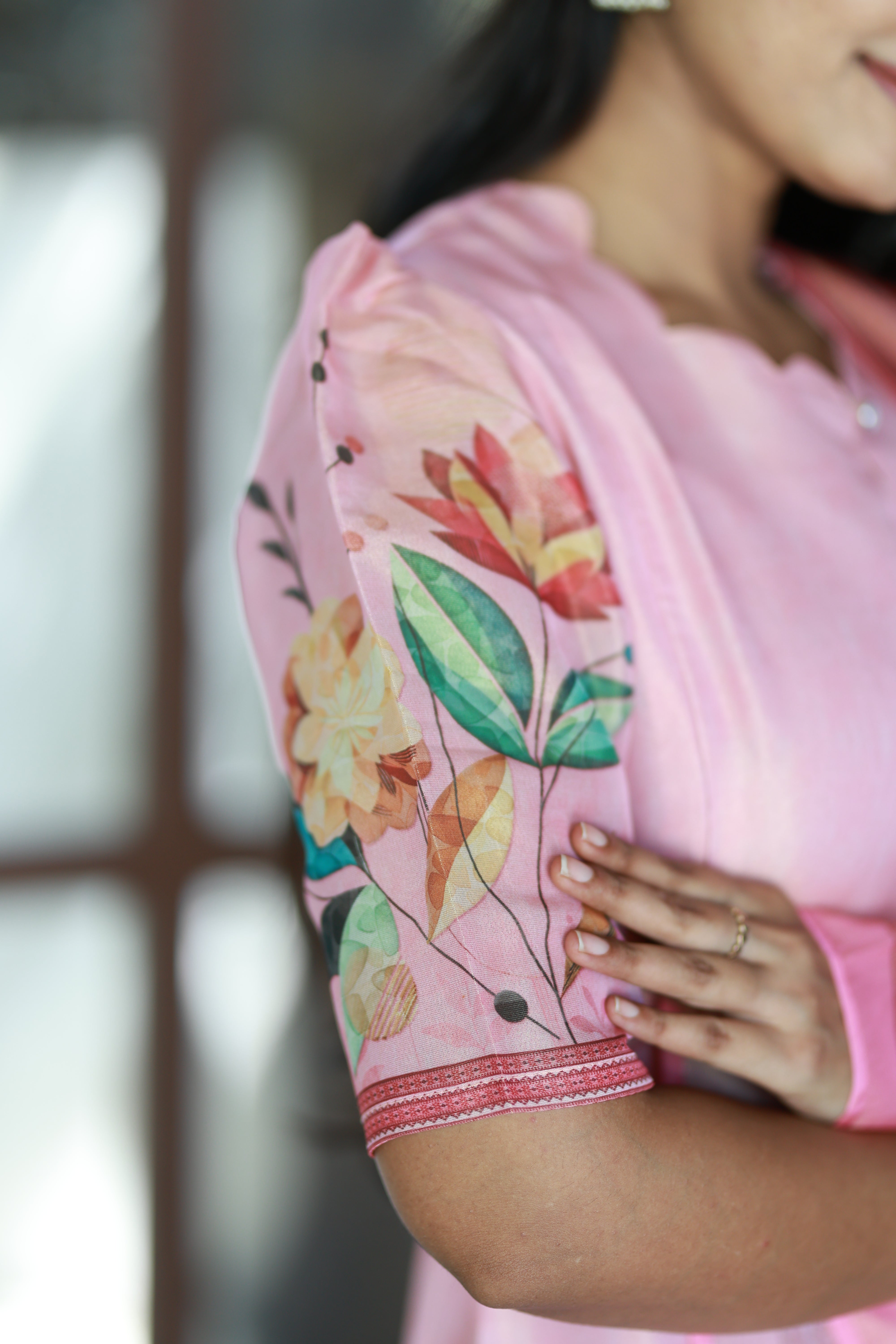 Premium Tissue Digital Printed  Kurti and Dupatta Set( Feeding/Non Feeding)