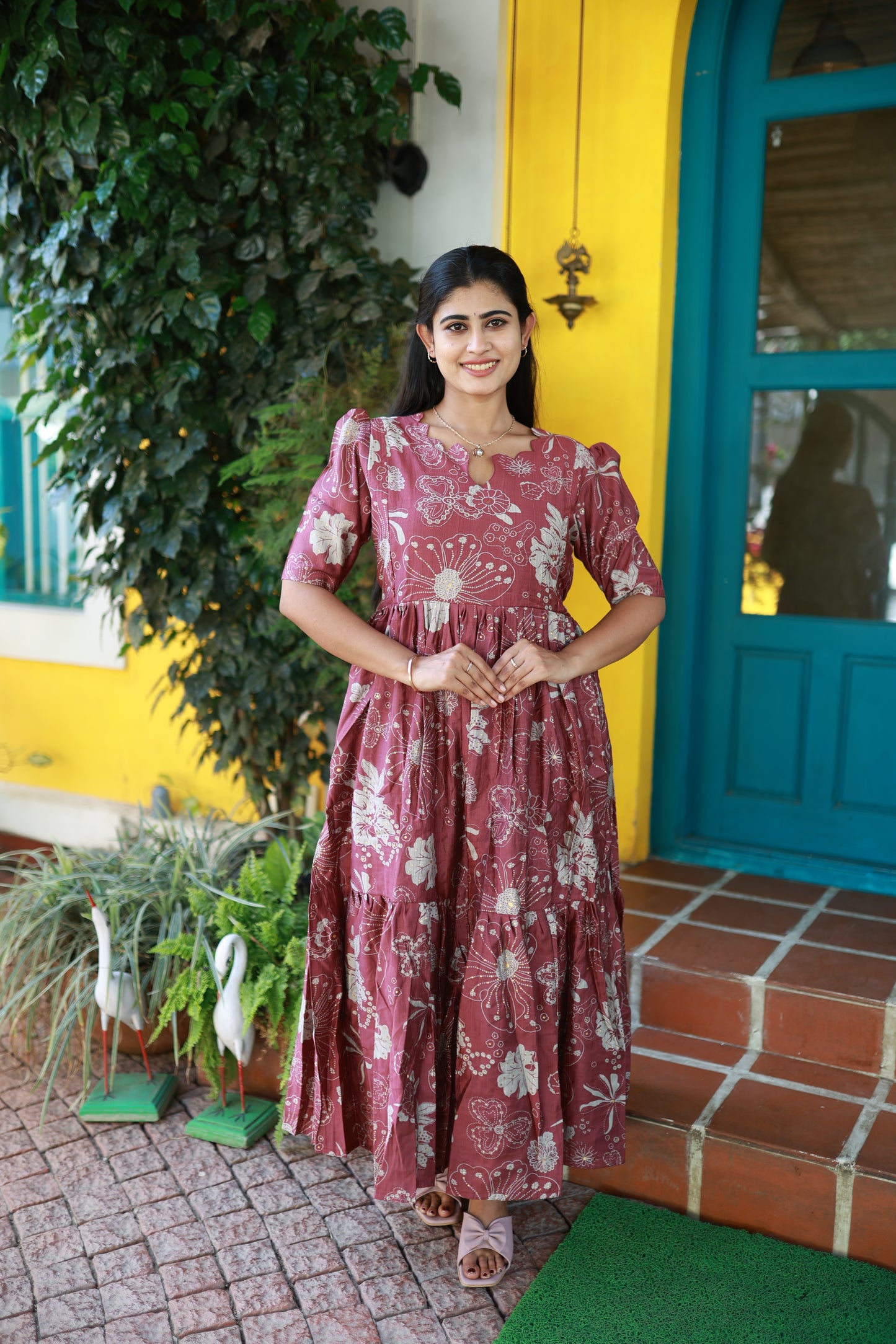 FESTIVE SPECIAL Feeding/Premium Vatican Fabric 2-tier Maxi with Cotton lining FC0083