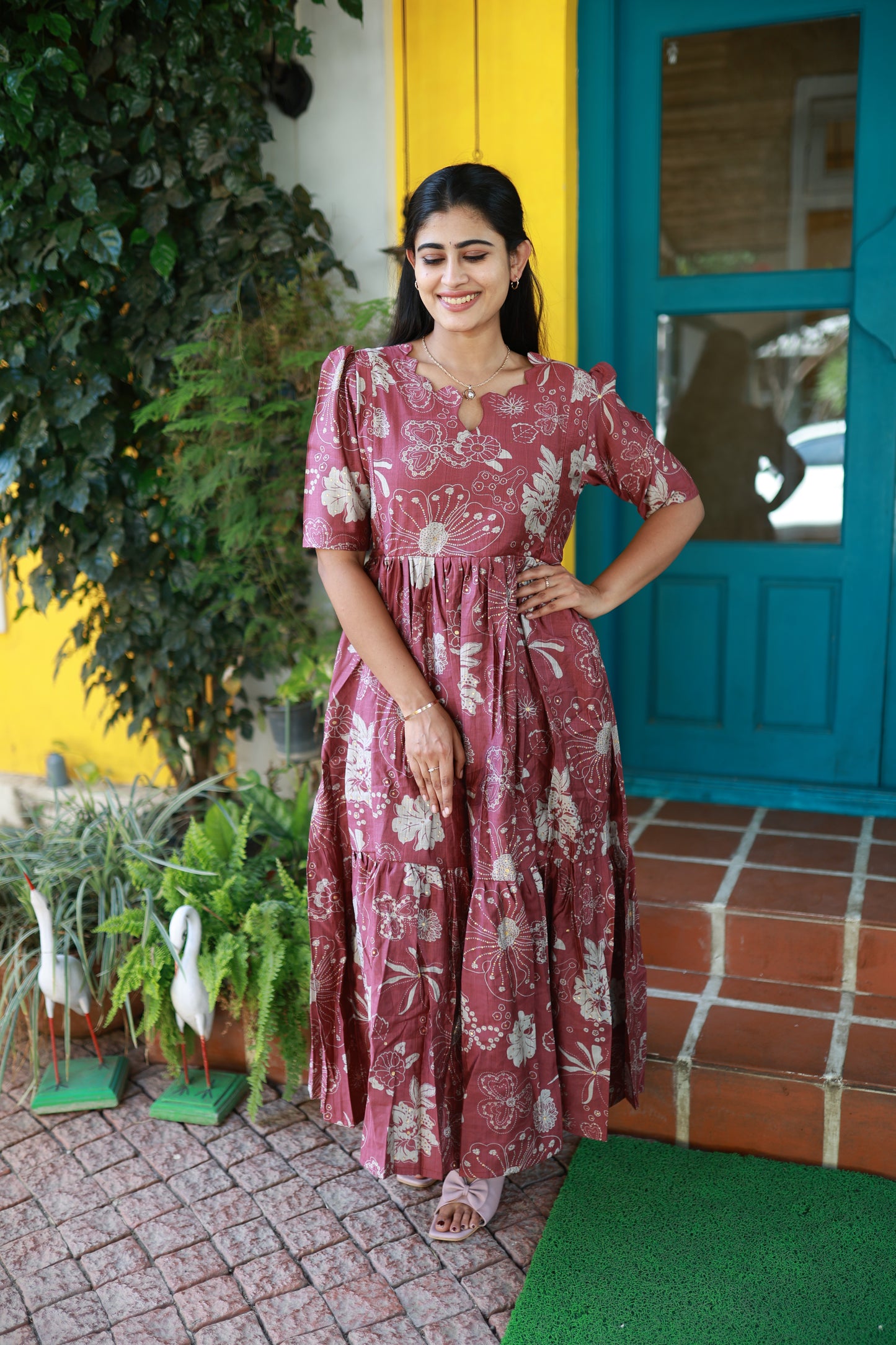 FESTIVE SPECIAL Feeding/Premium Vatican Fabric 2-tier Maxi with Cotton lining FC0083