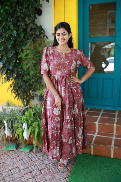 FESTIVE SPECIAL Feeding/Premium Vatican Fabric 2-tier Maxi with Cotton lining FC0083