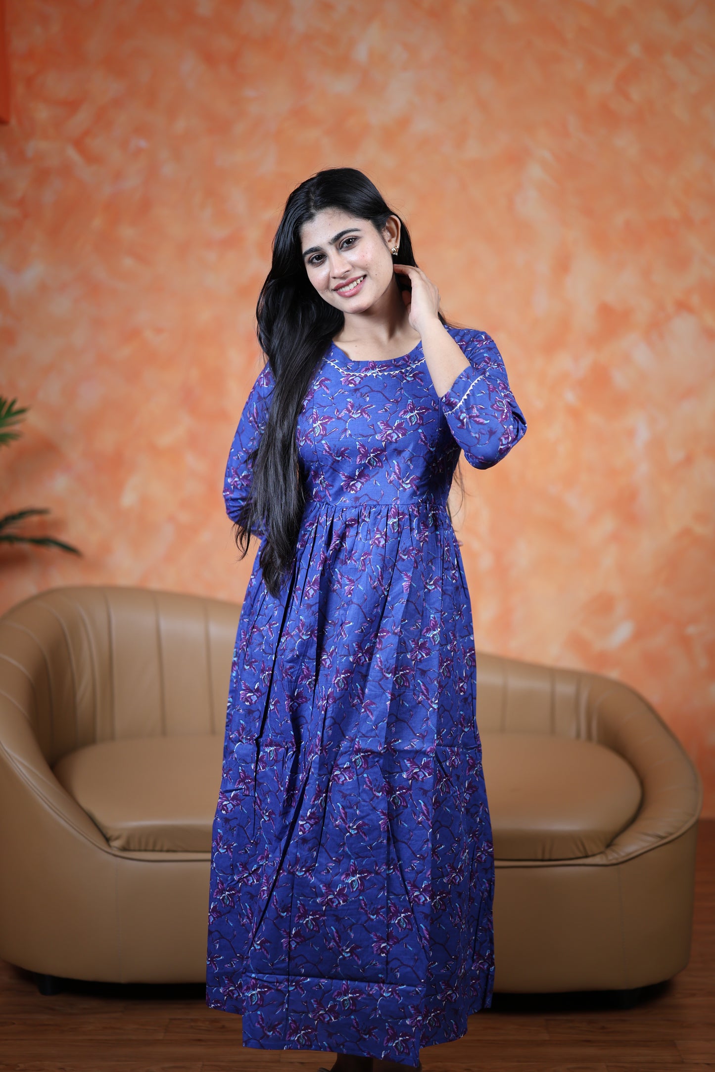 Pure cotton Maxi with lining-Budget Buy ( Feeding/Non Feeding)FC0047