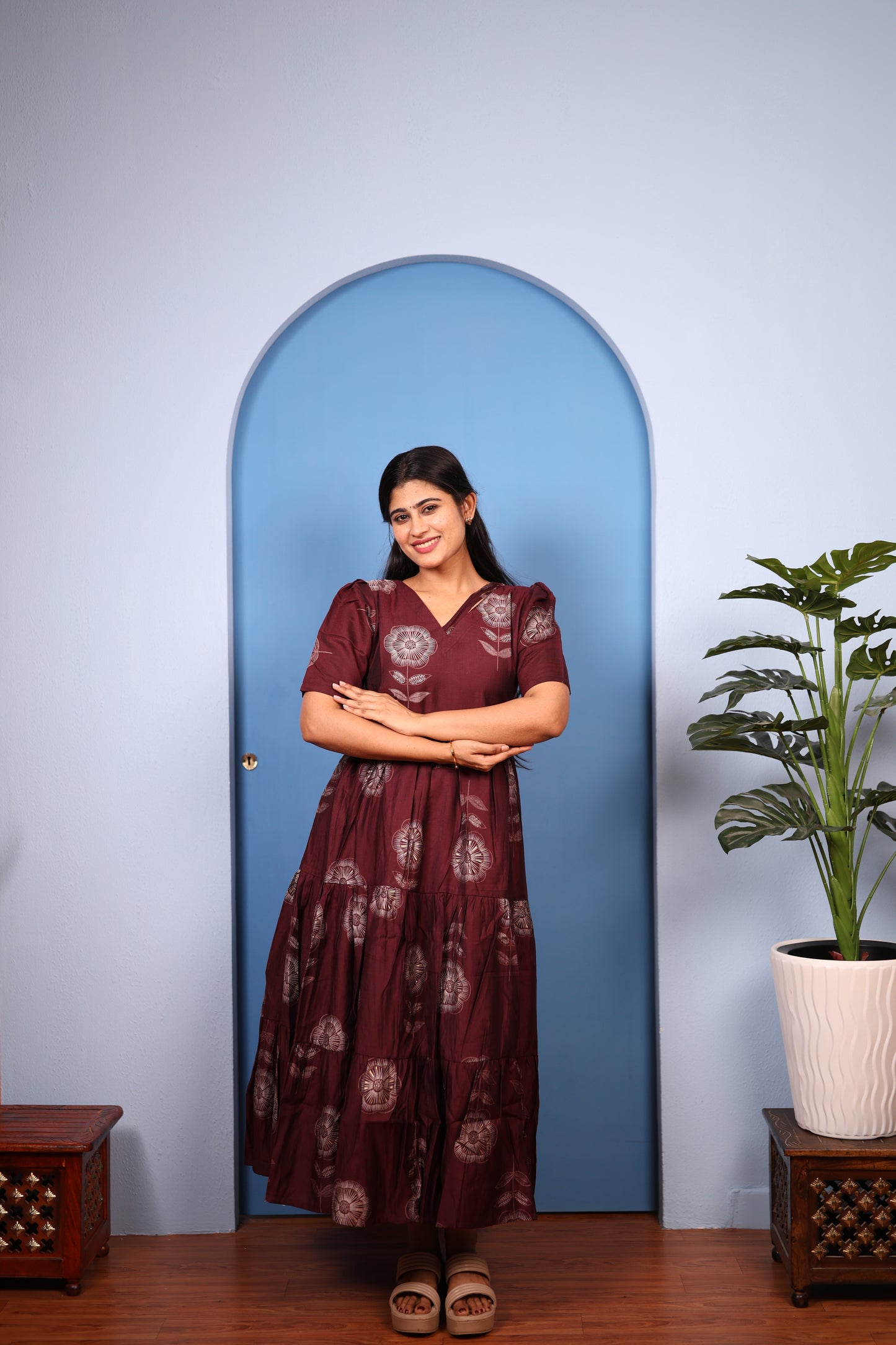 Premium Vatican Cotton Maxi ( with cotton Lining ) [Exclusive Non-Feeding]