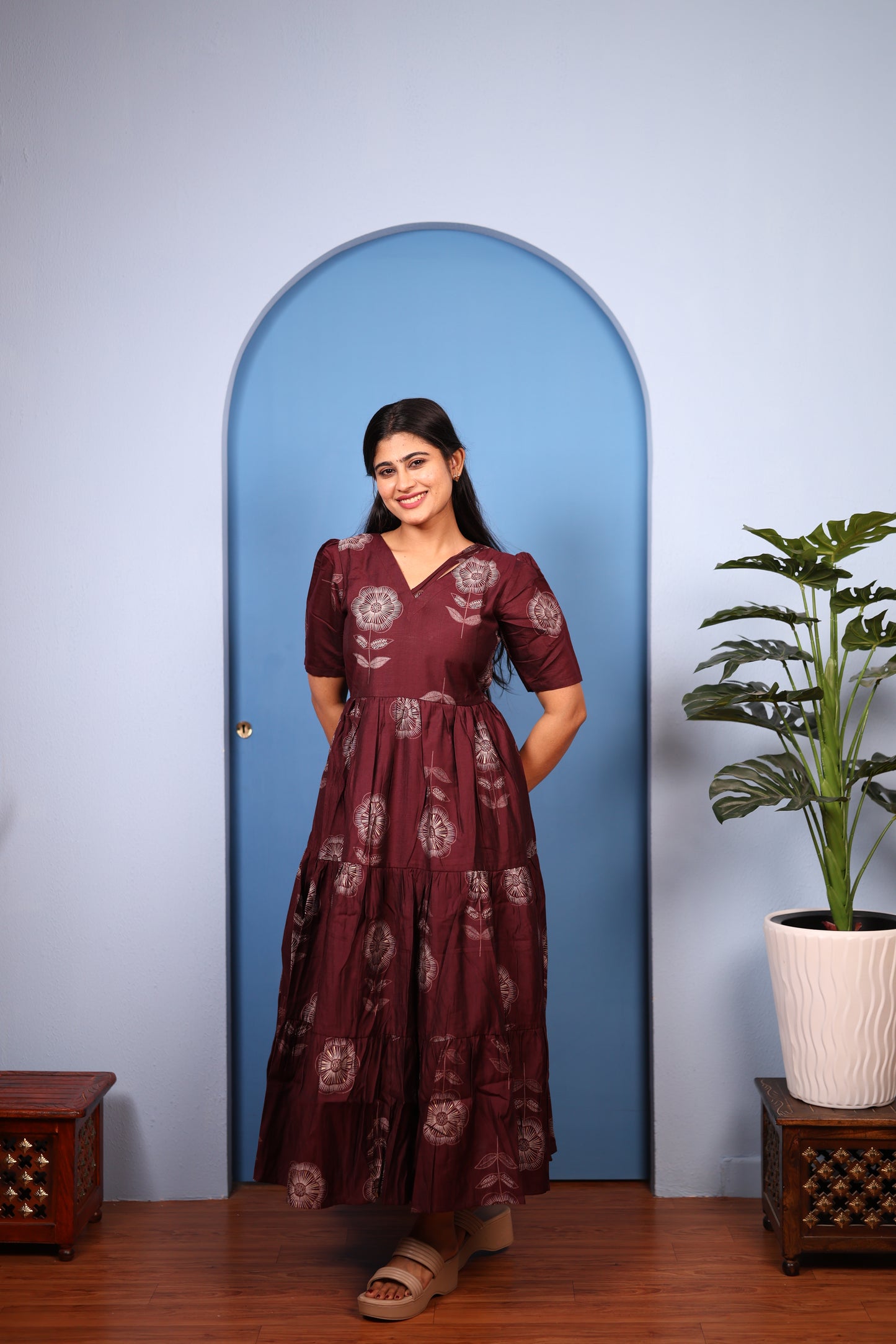 Premium Vatican Cotton Maxi ( with cotton Lining ) [Exclusive Non-Feeding]