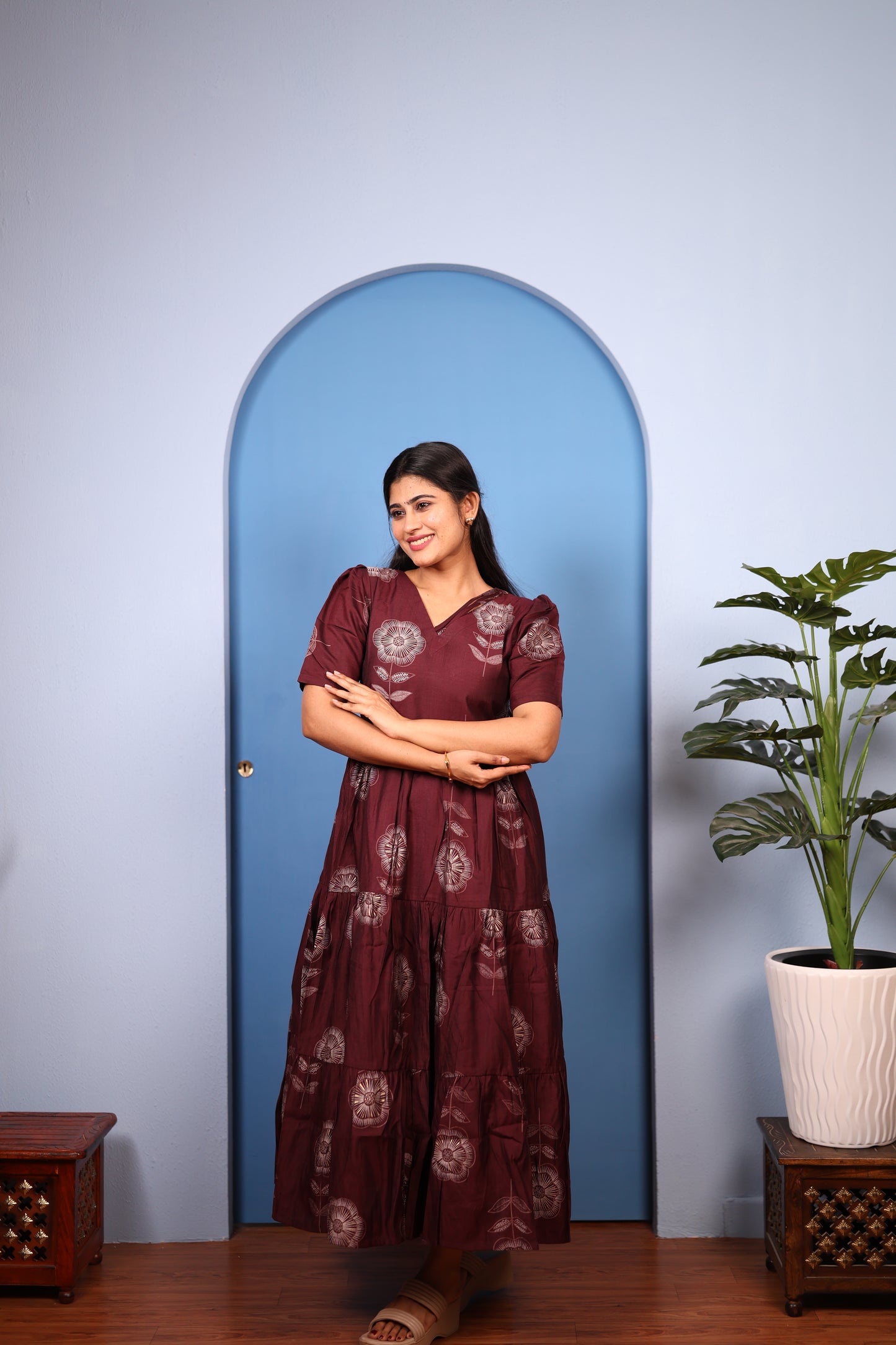 Premium Vatican Cotton Maxi ( with cotton Lining ) [Exclusive Non-Feeding]