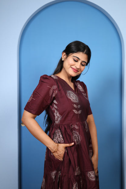 Premium Vatican Cotton Maxi ( with cotton Lining ) [Exclusive Non-Feeding]