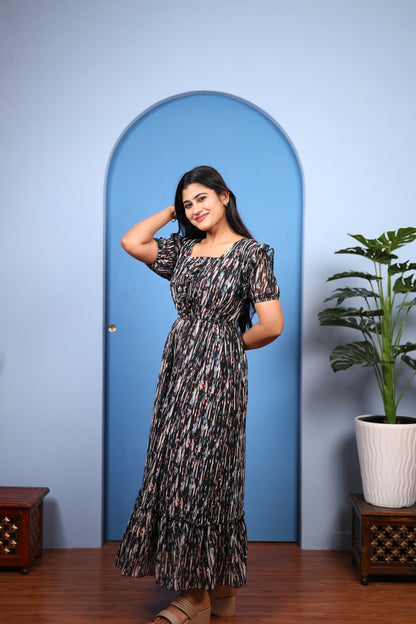 Georgette Frill Style Maxi (Non-Feeding)