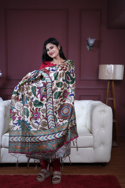 Premium Raw Silk Salwar Set-(Top,Bottom,Duppatta)-Non Feeding Only
