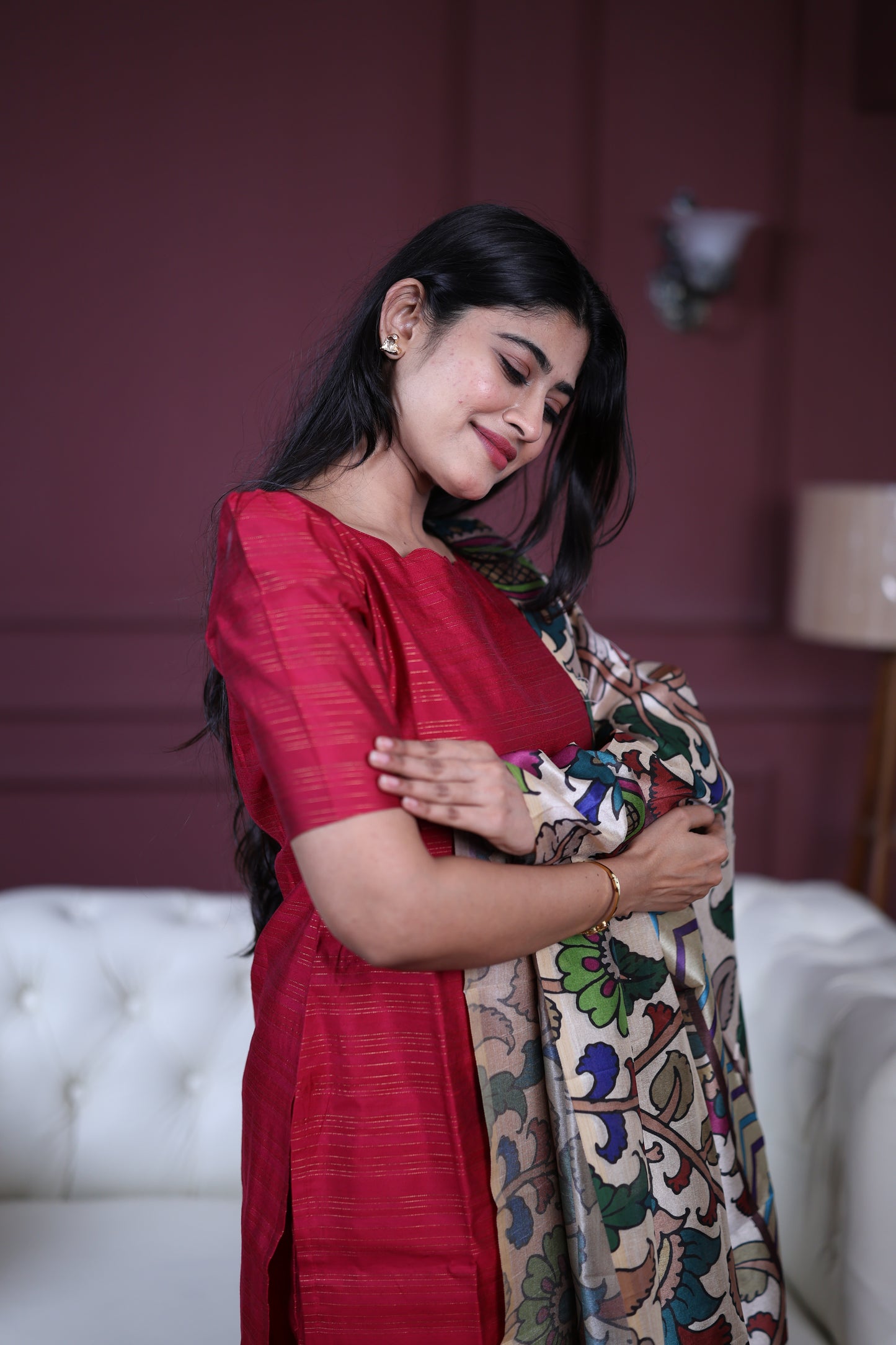 Premium Raw Silk Salwar Set-(Top,Bottom,Duppatta)-Non Feeding Only