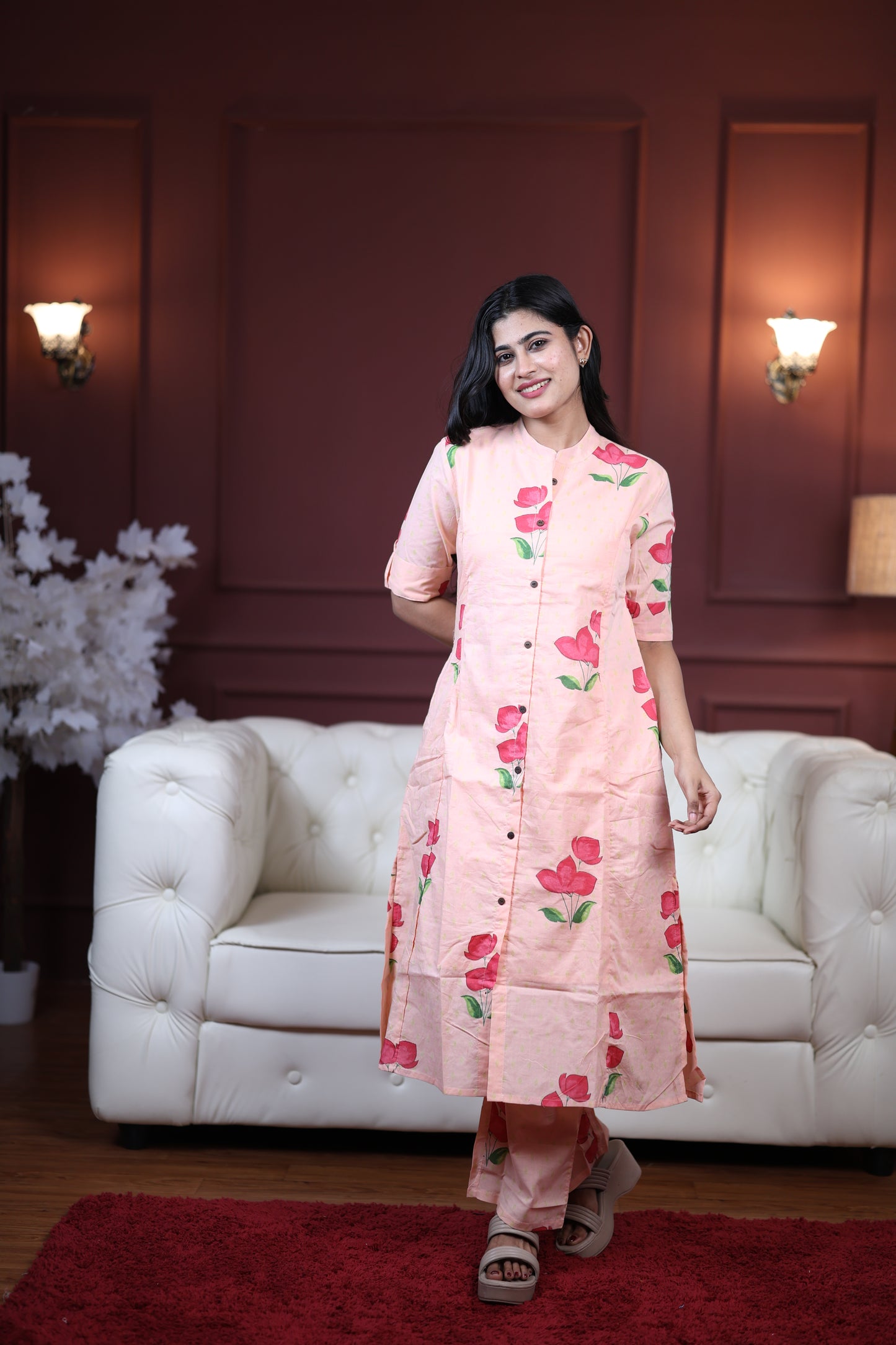 Premium Cotton Printed Coord Set- Feeding/Non Feeding (With Lining)