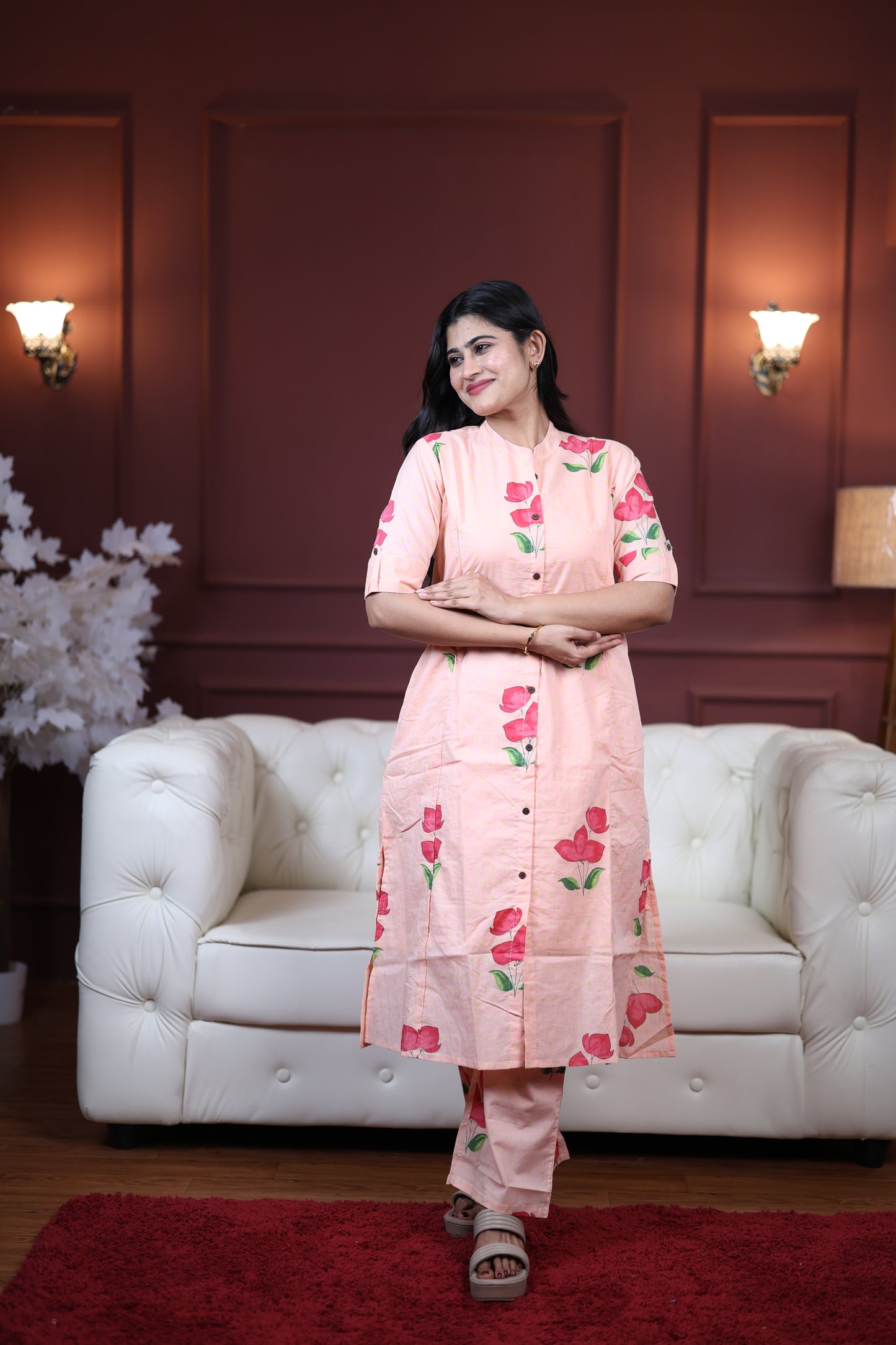 Premium Cotton Printed Coord Set- Feeding/Non Feeding (With Lining)
