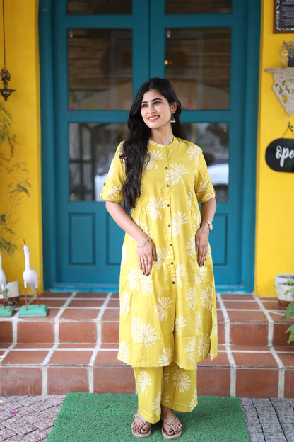 Premium Cotton Printed Coord Set- Feeding/Non Feeding (With Lining) FC0108