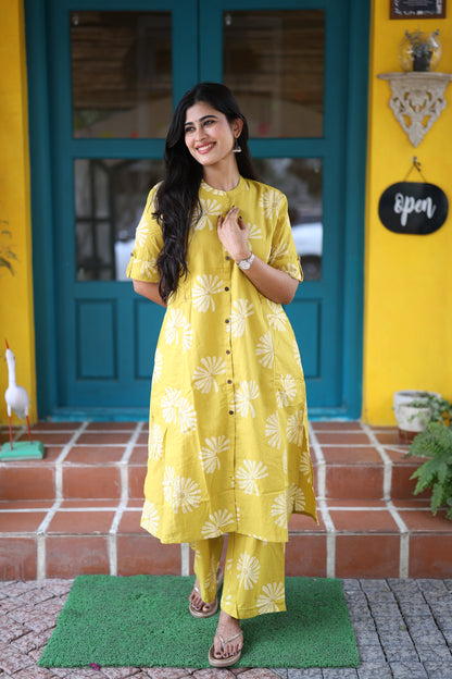 Premium Cotton Printed Coord Set- Feeding/Non Feeding (With Lining) FC0108