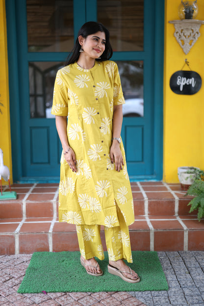 Premium Cotton Printed Coord Set- Feeding/Non Feeding (With Lining) FC0108