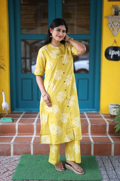 Premium Cotton Printed Coord Set- Feeding/Non Feeding (With Lining) FC0108