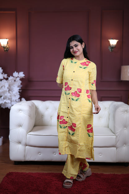 Premium Cotton Printed Coord Set- Feeding/Non Feeding (With Lining)