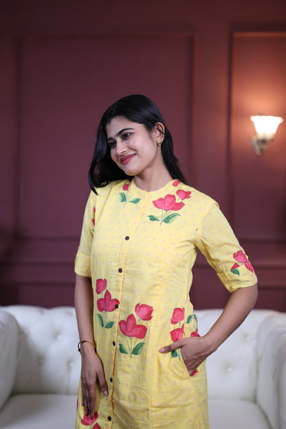 Premium Cotton Printed Coord Set- Feeding/Non Feeding (With Lining)