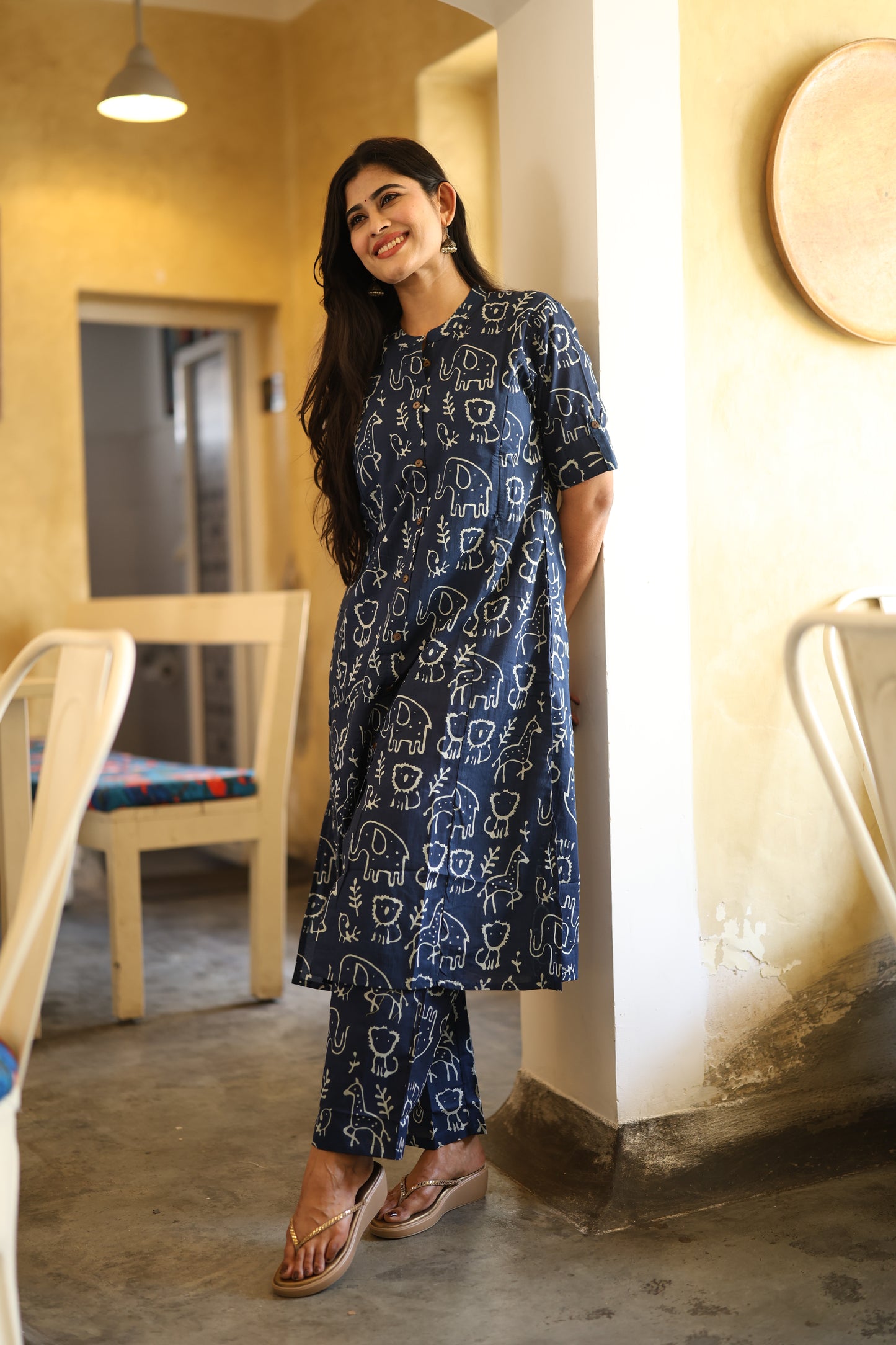 Premium Cotton Printed Coord Set- Feeding/Non Feeding (With Lining) FC0111