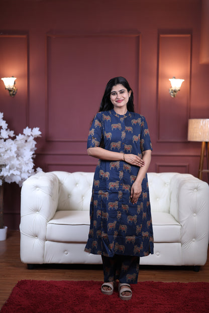 Premium Cotton Printed Coord Set (With Lining)-College/Office wear (Copy)