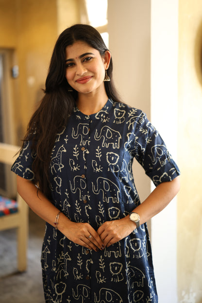 Premium Cotton Printed Coord Set- Feeding/Non Feeding (With Lining) FC0111