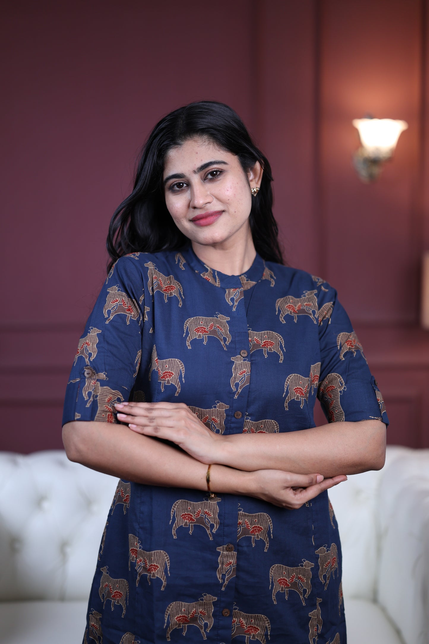 Premium Cotton Printed Coord Set (With Lining)-College/Office wear (Copy)
