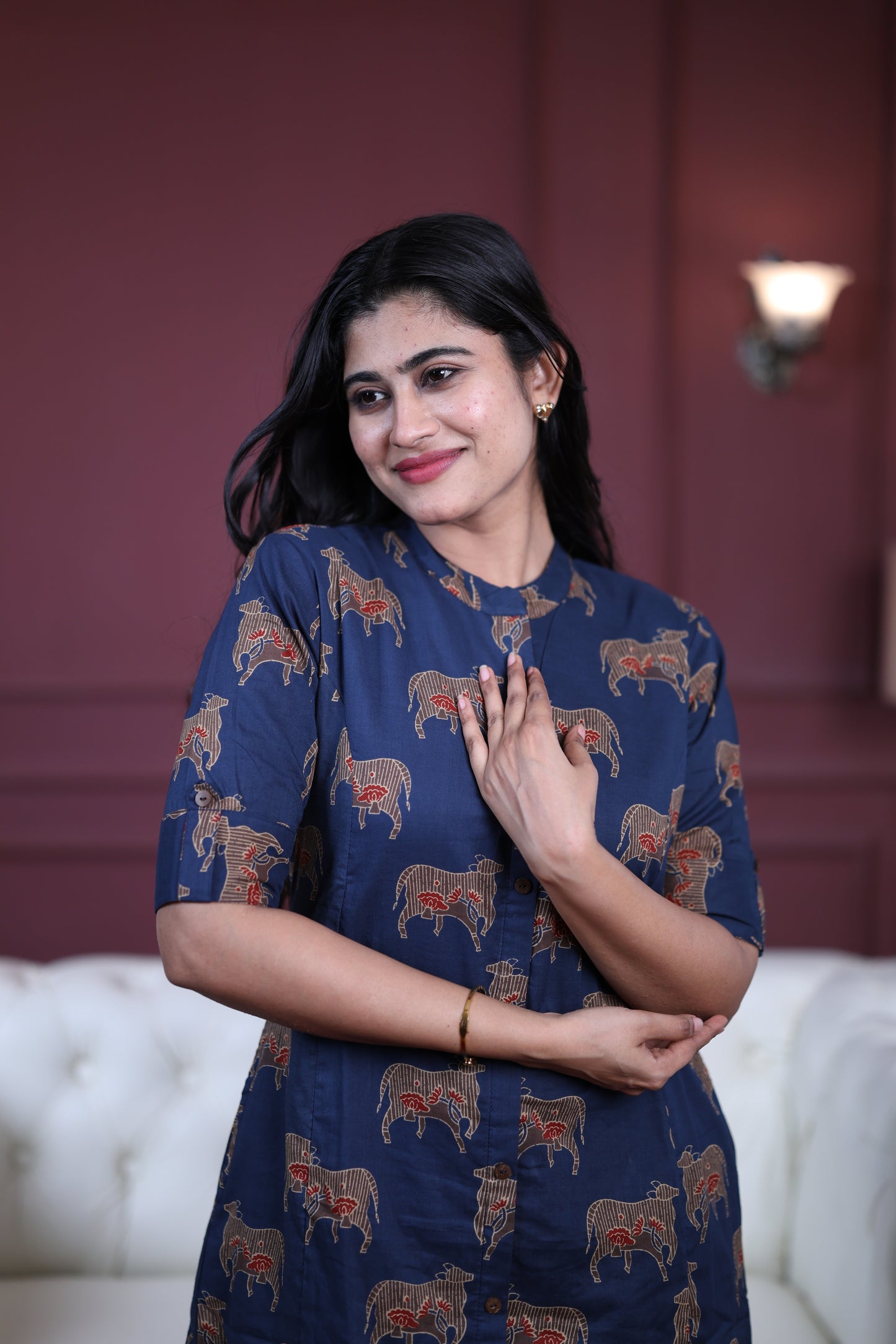 Premium Cotton Printed Coord Set (With Lining)-College/Office wear (Copy)