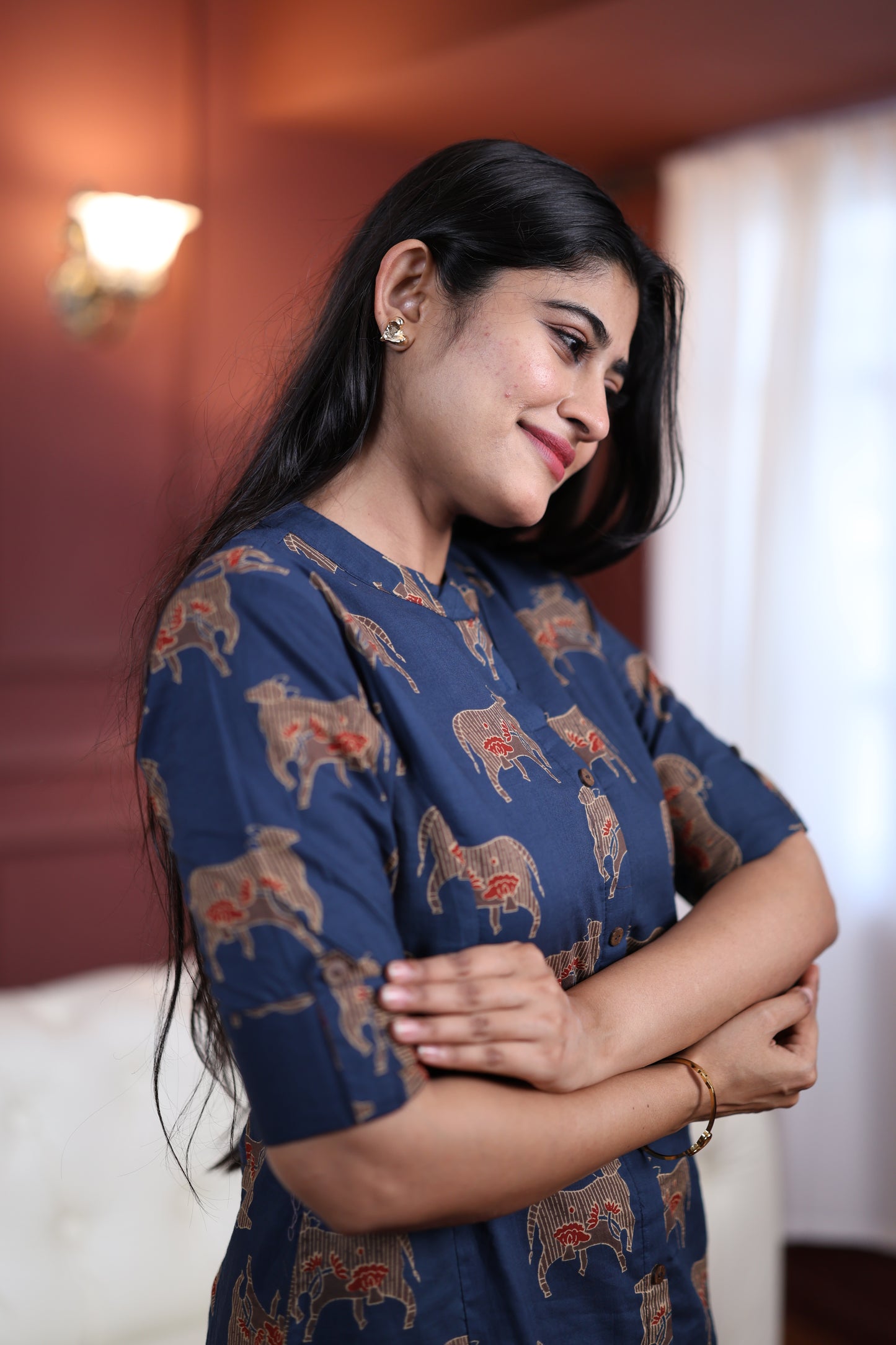 Premium Cotton Printed Coord Set (With Lining)-College/Office wear (Copy)