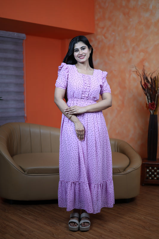 Georgette Frill Style Maxi (Non-Feeding)