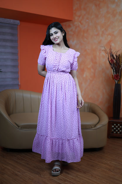 Georgette Frill Style Maxi (Non-Feeding)