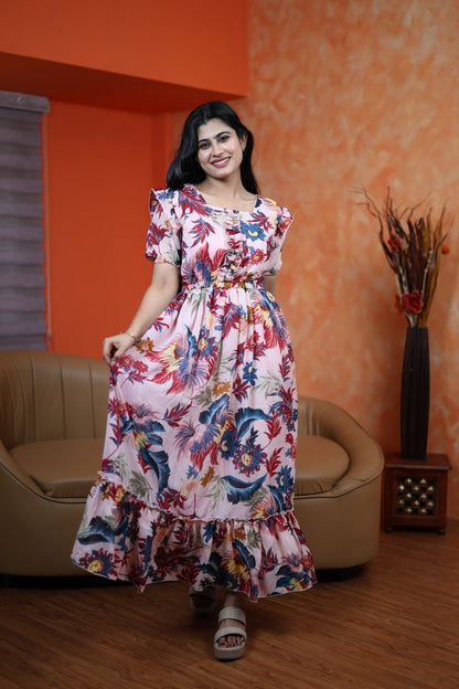 Georgette Frill Style Maxi (Non-Feeding)