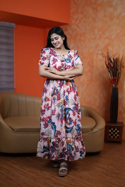 Georgette Frill Style Maxi (Non-Feeding)