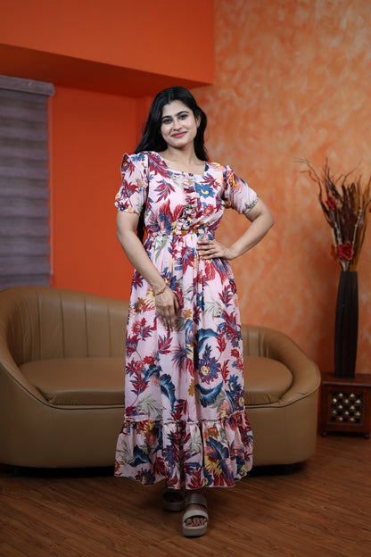 Georgette Frill Style Maxi (Non-Feeding)