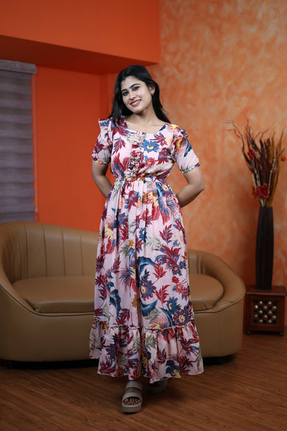 Georgette Frill Style Maxi (Non-Feeding)
