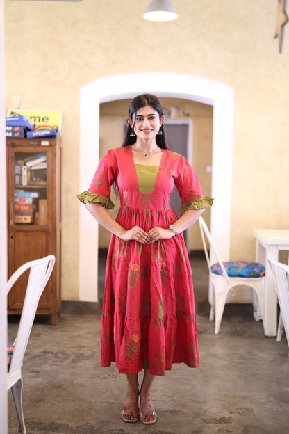 Premium Pure Cotton Fabric Maxi with Cotton lining FC0031