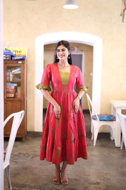 Premium Pure Cotton Fabric Maxi with Cotton lining FC0031