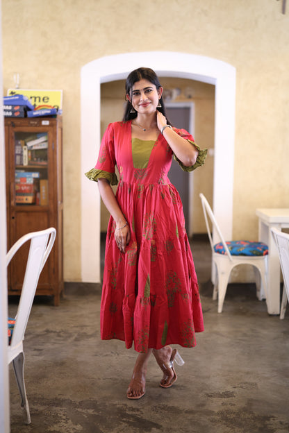 Premium Pure Cotton Fabric Maxi with Cotton lining FC0031