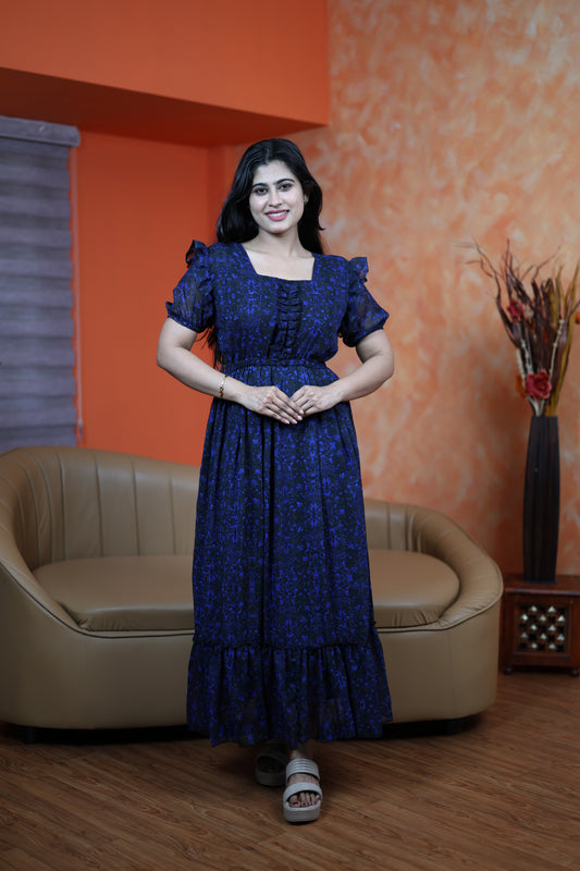 Georgette Frill Style Maxi (Non-Feeding)