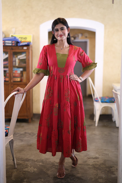 Premium Pure Cotton Fabric Maxi with Cotton lining FC0031