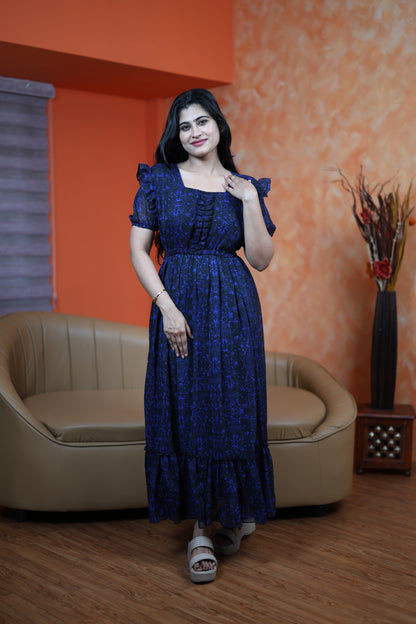 Georgette Frill Style Maxi (Non-Feeding)