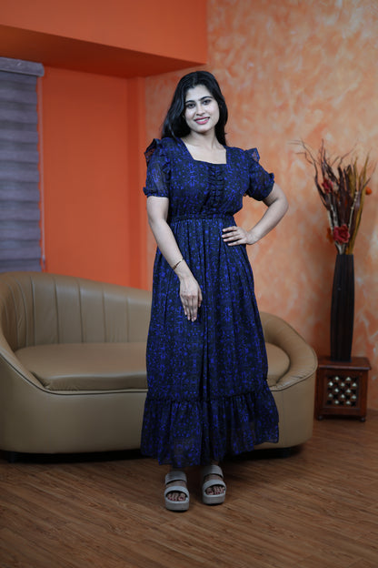 Georgette Frill Style Maxi (Non-Feeding)