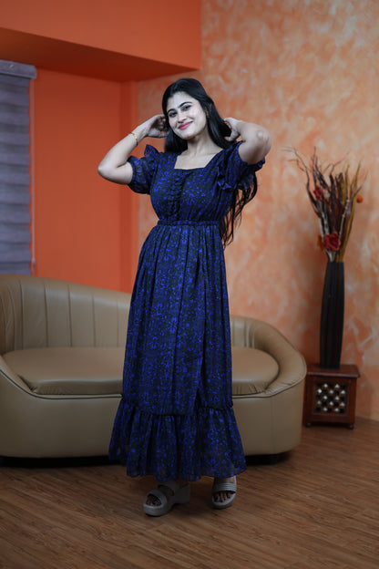 Georgette Frill Style Maxi (Non-Feeding)