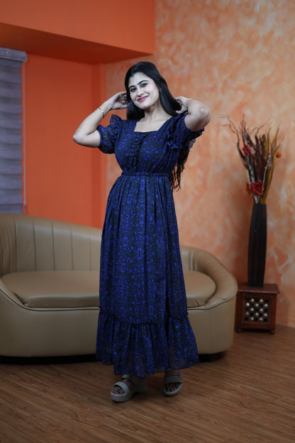 Georgette Frill Style Maxi (Non-Feeding)