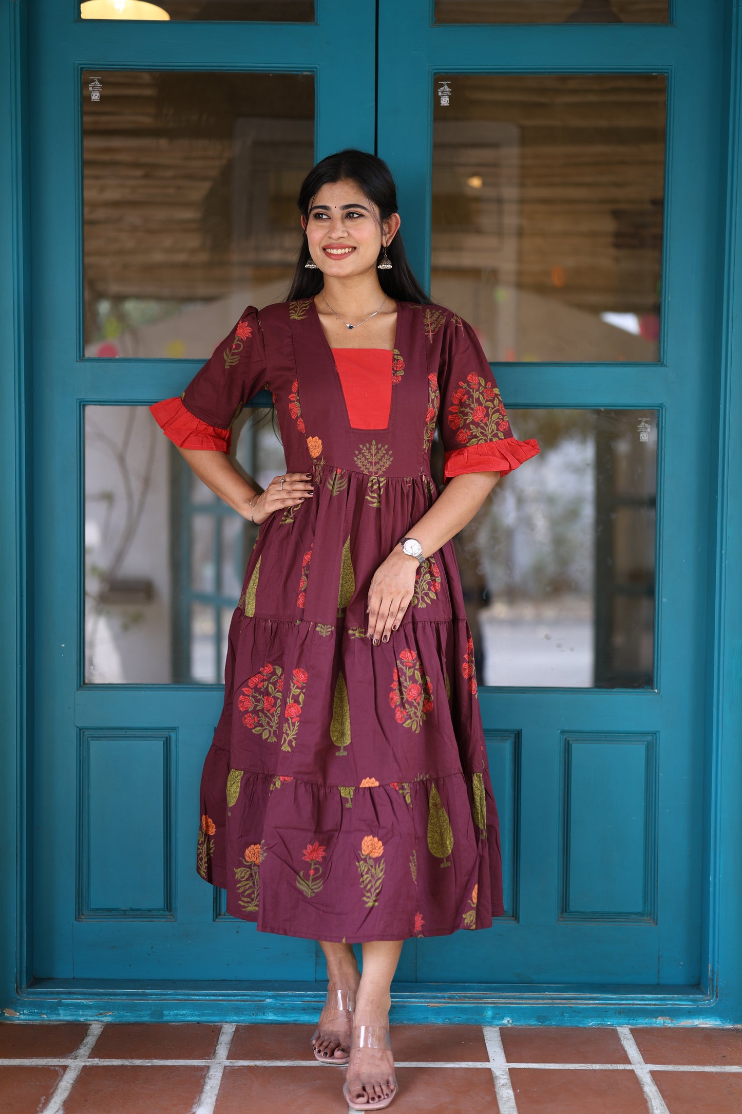 Premium Pure Cotton Fabric Maxi with Cotton lining FC0029