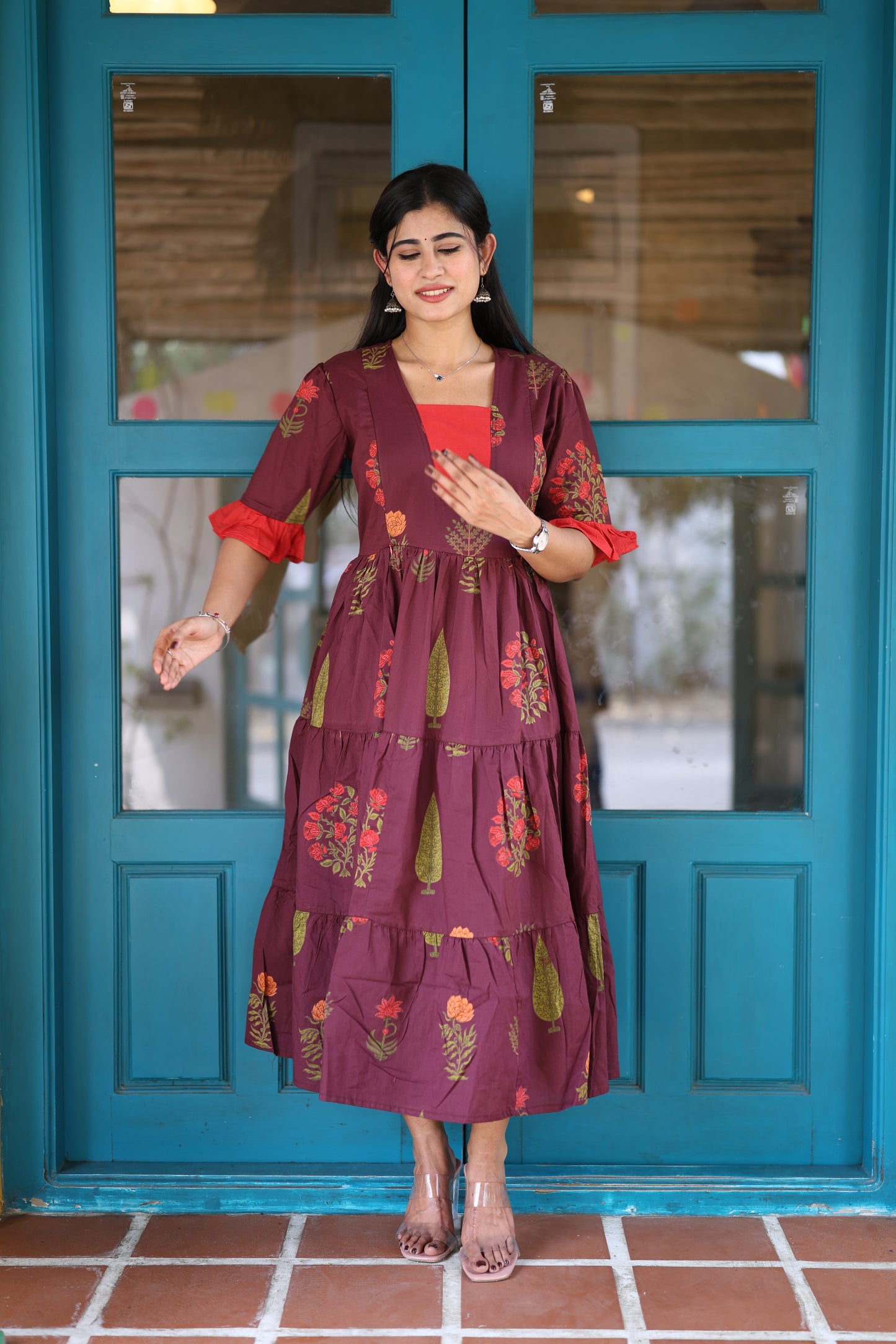 Premium Pure Cotton Fabric Maxi with Cotton lining FC0029