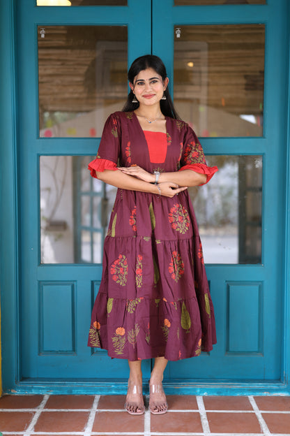 Premium Pure Cotton Fabric Maxi with Cotton lining FC0029