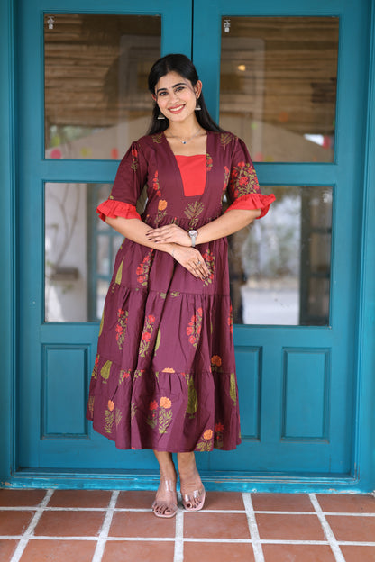 Premium Pure Cotton Fabric Maxi with Cotton lining FC0029